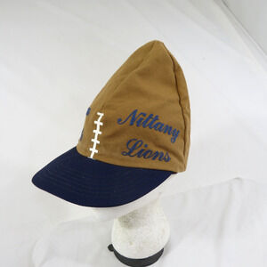Penn State Nittany Lions Football Hat Cap Jhats Brown Blue Snapback Vintage